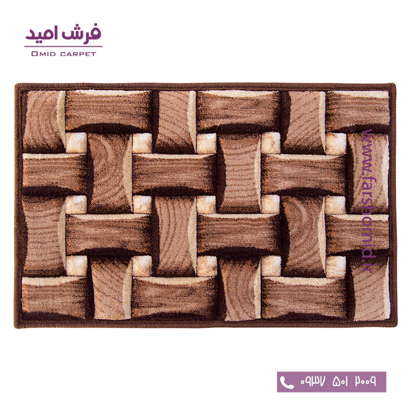 پادری سه بعدی پارکت شکلاتی زرباف