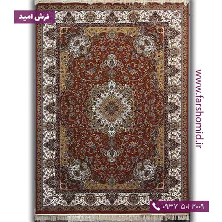 یک تخته 12 متری فرش 700 شانه 10 رنگ کد 10002 پیازی فرش هدیه (محتشم)