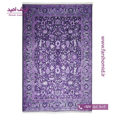 فرش 700 شانه طرح 100600 بنفش کلاریس محتشم