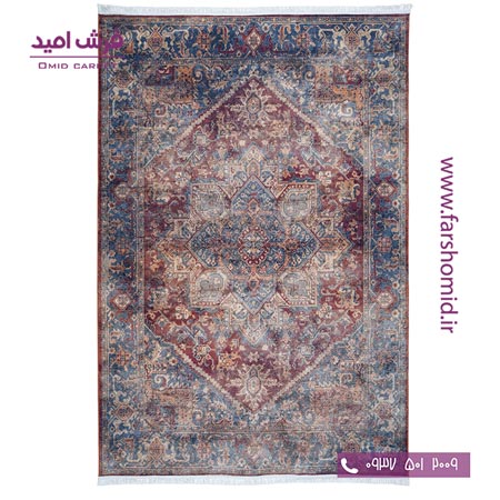 فرش 700 شانه کلکسیون آنتیک طرح 100624 زرشکی کلاریس محتشم