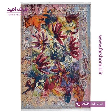 فرش 700 شانه آبرنگی طرح 100613 کد جدید 101429 کلاریس محتشم
