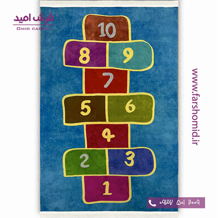 فرش 700 شانه طرح بازی لی لی 100206 رنگارنگ کودک و نوجوان کلاریس محتشم