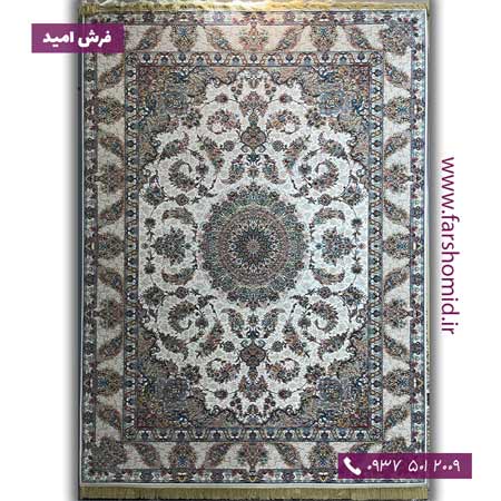 یک تخته 9 متری فرش 10 رنگ اختر کرم هایبالک فرش محتشم (هدیه)