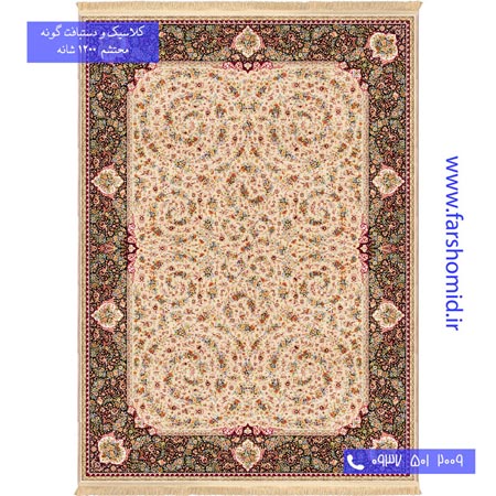 1200 شانه 8 رنگ افشان گلفرنگ بژ محتشم