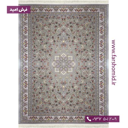 فرش ماشینی 1200 شانه 8 رنگ گیتی سیلور فرش محتشم