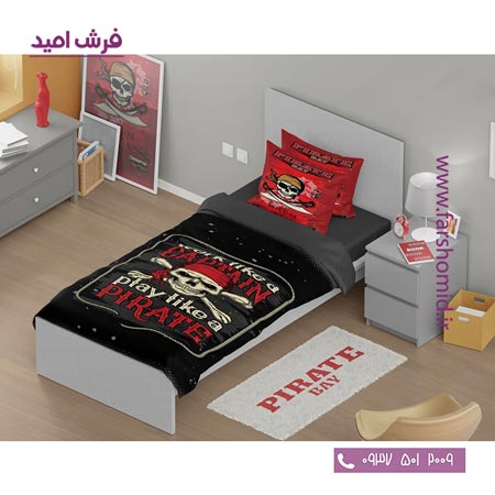 سرویس لحاف روتختی 6 تکه یک نفره اولدوز طرح دزد دریایی کد 10126