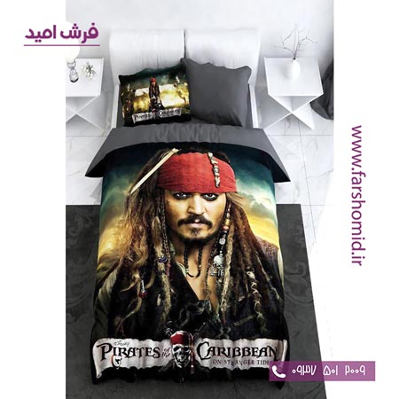 سرویس لحاف روتختی 6 تکه یک نفره اولدوز طرح دزد دریایی کارائیب کد 10135