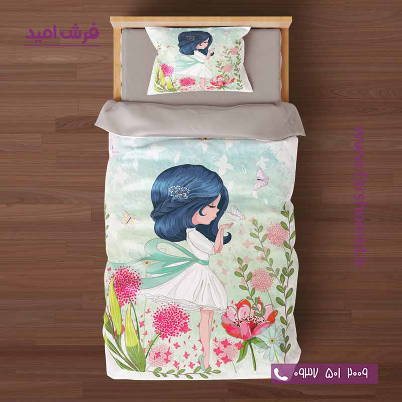 سرویس لحاف روتختی 6 تکه یک نفره اولدوز طرح قاصدک کد 10140