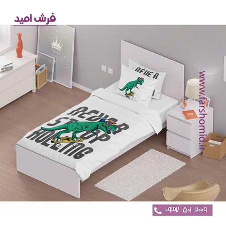 سرویس لحاف روتختی 6 تکه یک نفره اولدوز طرح دایناسور کد 10151