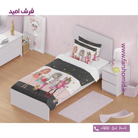 سرویس لحاف روتختی 6 تکه یک نفره اولدوز طرح خرید کد 10150