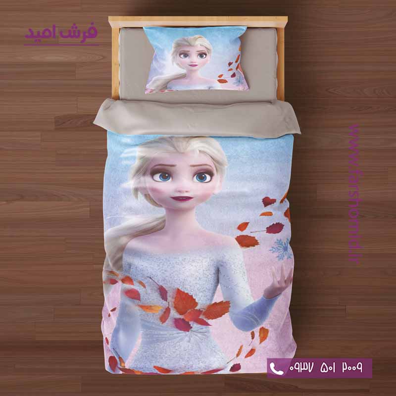 سرویس لحاف روتختی 6 تکه یک نفره اولدوز طرح السا فروزن کد 101223