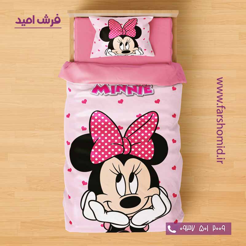 سرویس لحاف روتختی 6 تکه یک نفره اولدوز طرح مینی موس کد 10170