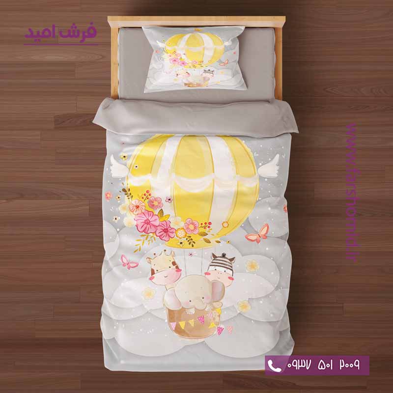 سرویس لحاف روتختی 6 تکه یک نفره اولدوز طرح بالن کد 10175