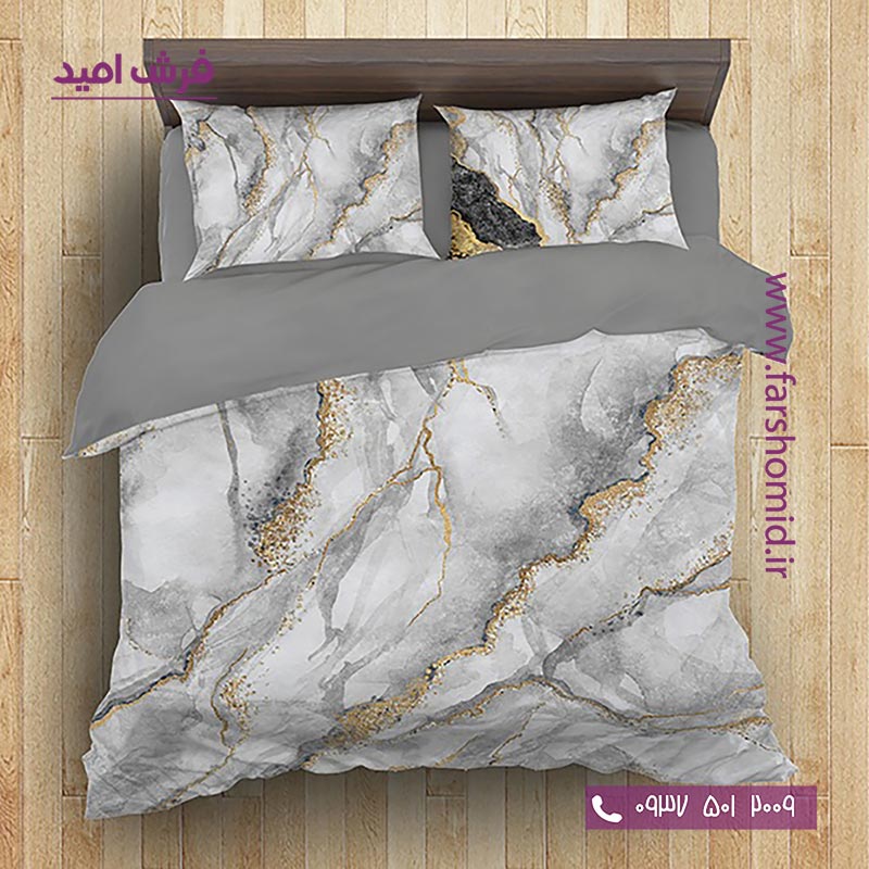 سرویس لحاف روتختی 6 تکه اولدوز طرح ماربل کد 20119