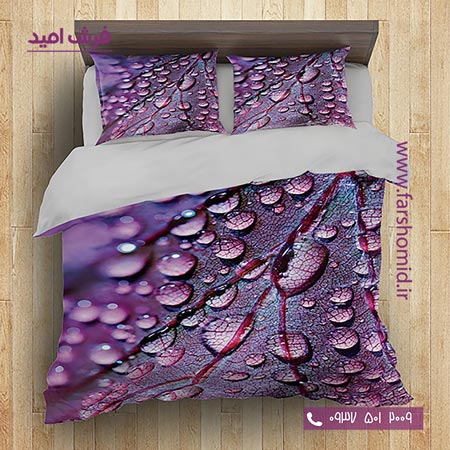 سرویس لحاف روتختی 6 تکه دو نفره اولدوز طرح شبنم کد 20123