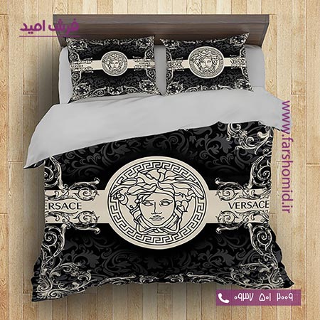 سرویس لحاف روتختی 6 تکه دو نفره اولدوز طرح ورساچه کد 20149