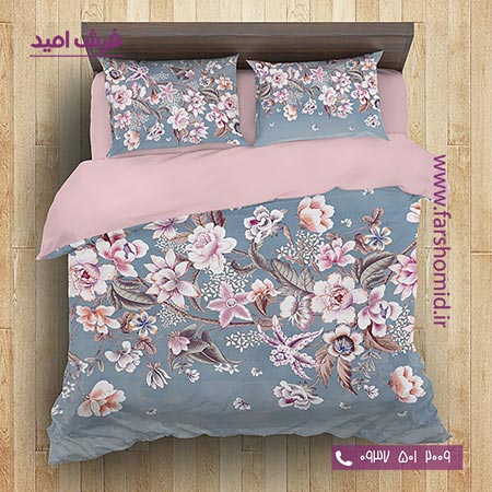سرویس لحاف روتختی 6 تکه دو نفره اولدوز طرح گلباران کد 20157