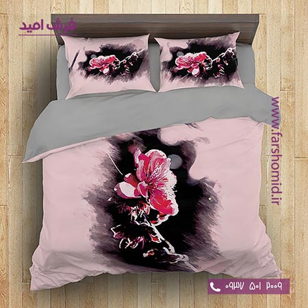 سرویس لحاف روتختی 6 تکه دو نفره اولدوز طرح گل کد 20155