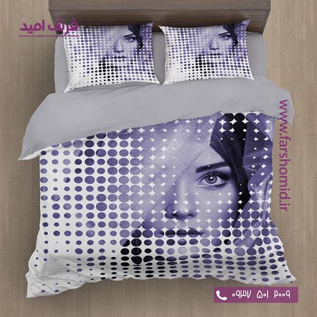 سرویس لحاف روتختی 6 تکه دو نفره اولدوز طرح چهره کد 20198