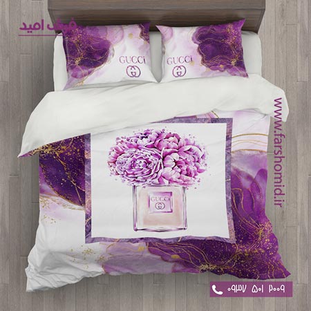 سرویس لحاف روتختی 6 تکه دو نفره اولدوز طرح گوچی کد 20203