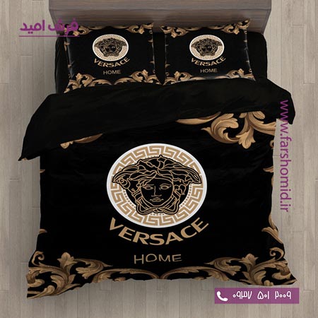 سرویس لحاف روتختی 6 تکه دو نفره اولدوز طرح ورساچه کد 20212