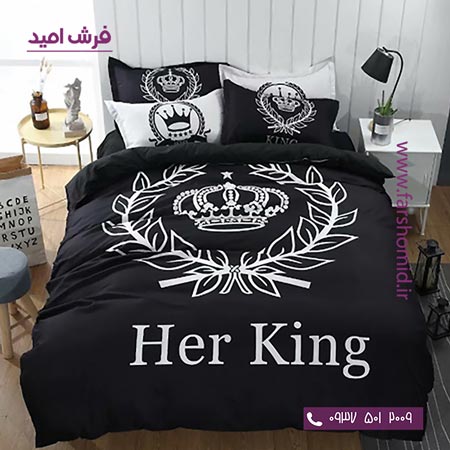 سرویس لحاف روتختی 6 تکه دو نفره اولدوز طرح تاج کد 20224