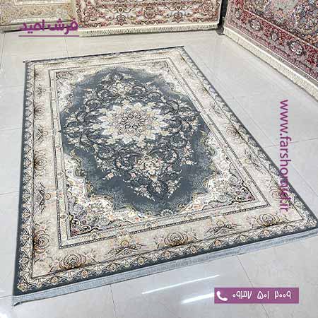 فرش ماشینی 700 شانه 8 رنگ آماندا متالیک فرش سورنا