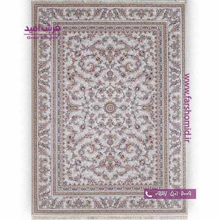 فرش ماشینی 700 شانه گلبرجسته افشان کد 1603 کرم پالت بهشتی تبریز فرش شادرخ