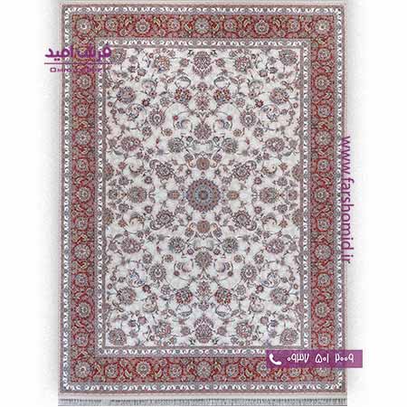 فرش ماشینی 700 شانه گلبرجسته افشان کد 1617 کرم پالت بهشتی تبریز فرش شادرخ