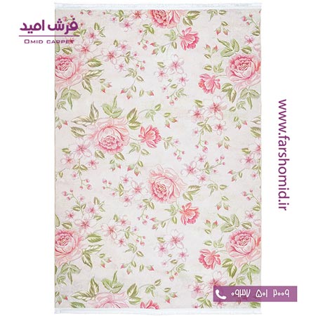 700 شانه طرح گل رز کرم صورتی 100443 کلاریس محتشم