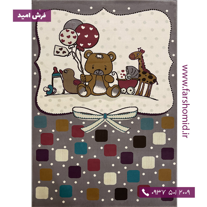 فرش کودک طرح عروسک بازی کد 50027 کودک و نوجوان سپاس نور