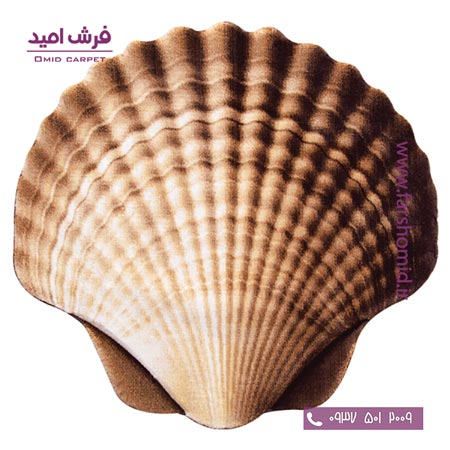 پادری دایره قطر ۱ متر گوش ماهی شکلاتی زرباف