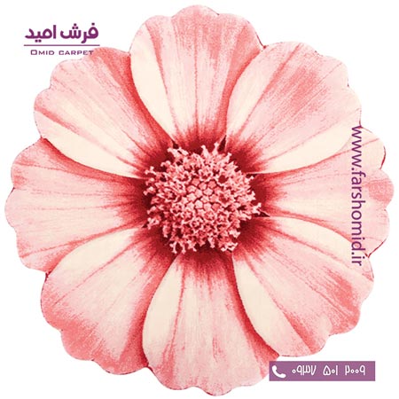 پادری دایره قطر ۱ متر گلپر قرمز زرباف