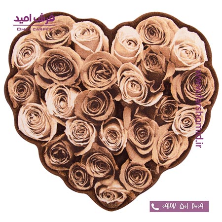 پادری دایره قطر ۱ متر گلشن قهوه ای شکلاتی زرباف