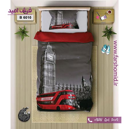 ست روتختی اسپرت 6 تکه اولدوز طرح ساعت بیگ بن کد B 6010