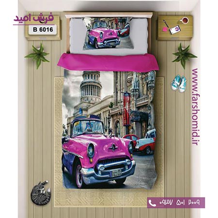 ست روتختی اسپرت 6 تکه اولدوز طرح ماشین آنتیک کد B 6016