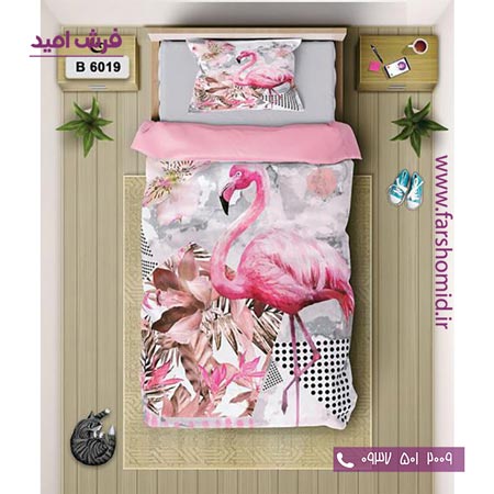 ست روتختی اسپرت 6 تکه اولدوز طرح فلامینگو کد B 6019