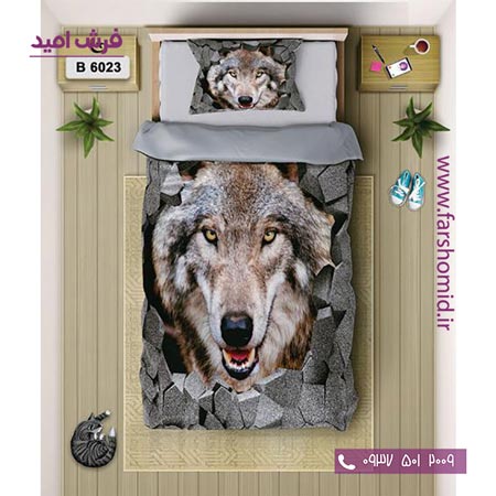 ست روتختی اسپرت 6 تکه اولدوز طرح گرگ کد B 6023