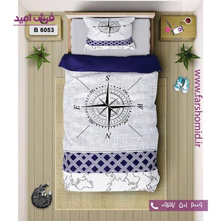 ست روتختی اسپرت 6 تکه اولدوز طرح قطب نما کد B 6053