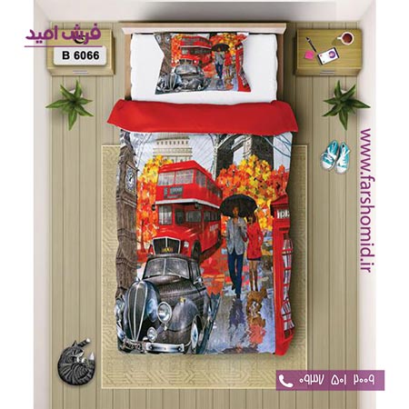 ست روتختی اسپرت 6 تکه اولدوز طرح لندن کد B 6066
