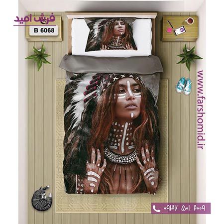 ست روتختی اسپرت 6 تکه اولدوز طرح سرخ پوست کد B 6068