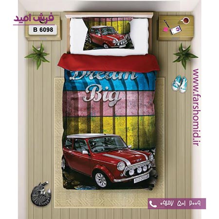 ست روتختی اسپرت 6 تکه اولدوز طرح ماشین آنتیک کد B 6098