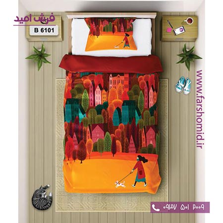 ست روتختی اسپرت 6 تکه اولدوز طرح روستا کد B 6101