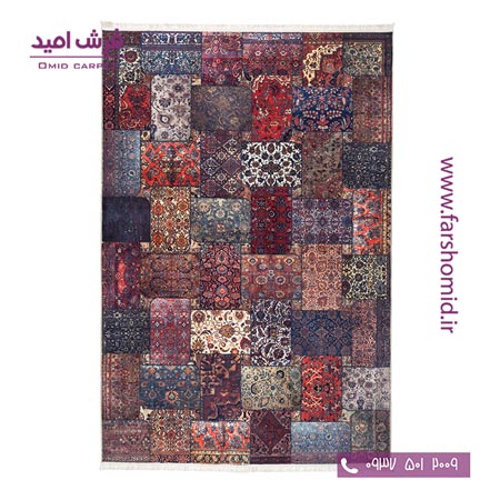 700 شانه طرح چهل تکه تمام رنگ 100501 کلاریس محتشم