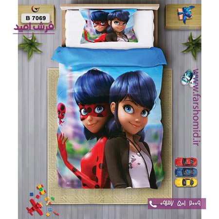 ست روتختی کودک و نوجوان 6 تکه اولدوز دختر کفش دوزکی کد B 7069