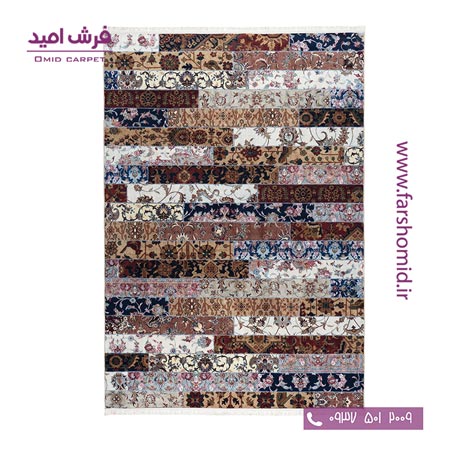 700 شانه طرح چهل تکه رنگی 100503 کلاریس محتشم