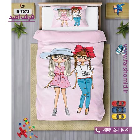 ست روتختی کودک و نوجوان 6 تکه اولدوز دختران زیبا کد B 7073