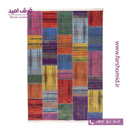 700 شانه طرح چهل تکه رنگی 100504 کلاریس محتشم