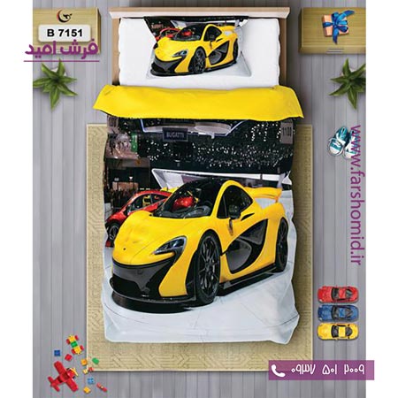 ست روتختی کودک و نوجوان 6 تکه اولدوز ماشین آنتیک کد B 7151