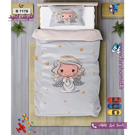 ست روتختی کودک و نوجوان 6 تکه اولدوز فرشته کد B 7178